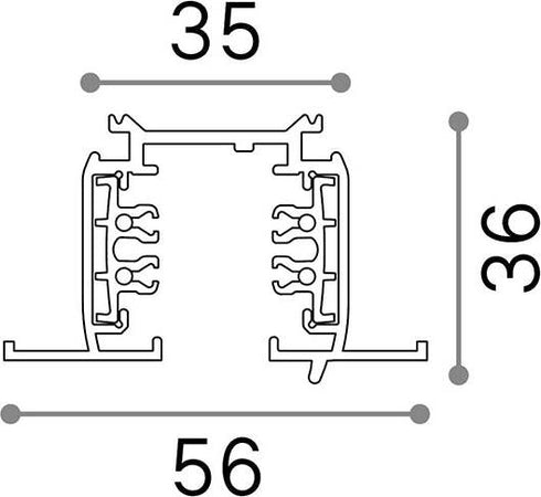Profilo-On-Off-Link-Alluminio-Bianco-2000Mm