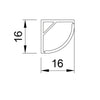 Profilo P53 alluminio lunghezza 1200mm. con schermo bianco con touch dimmer bianco