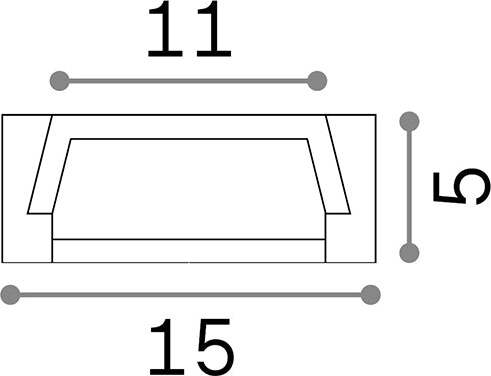 Profilo-Slot-Alluminio-Bianco-Sur-D15X5-100Cm