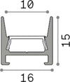 Profilo-Slot-Alluminio-Bianco-Sur-D16X15-2M