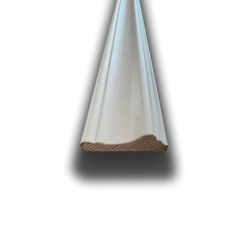 Barra intera da 2,40 metri di Profilo per boiserie 13x40mm in MASSELLO LACCATO BIANCO - Eternal Parquet