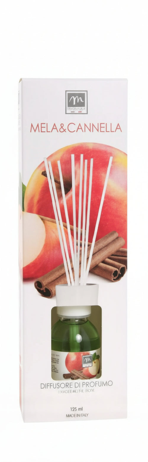 Profumo Ambienti Diffusore d’Essenza con Bastoncini Inclusi Mela e Cannella 125ml Made in Italy Mercury Profuma Ambienti Tiziana non solo gioielli - Civitanova Marche, Commerciovirtuoso.it