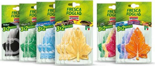 Profumatore-auto-Arexons-1809-FRESCA-FOGLIA-Giallo