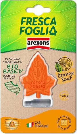 Profumatore-auto-Arexons-1844-FRESCA-FOGLIA-Arancio