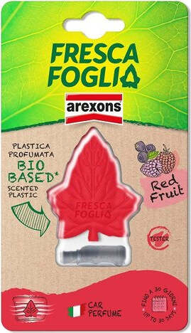 Profumatore-auto-Arexons-1850-FRESCA-FOGLIA-Rosso