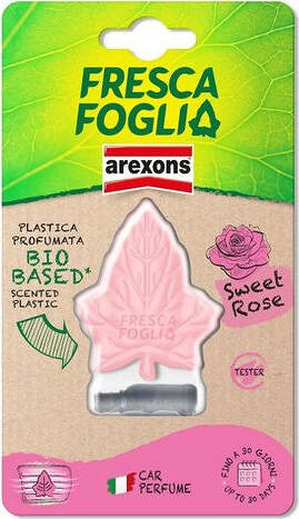 Profumatore-auto-Arexons-1857-FRESCA-FOGLIA-Rosa
