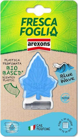 Profumatore-auto-Arexons-1877-FRESCA-FOGLIA-Azzurro