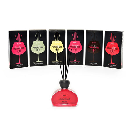 Diffusore di essenza "Pura Platinum Vino" con bacchetti profumatore per ambienti 250 ml