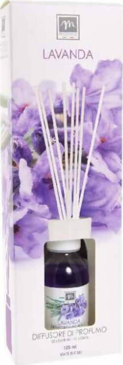 Profumo Ambienti Lavanda 125ml Diffusore d’essenza con Bastoncini Inclusi Made in Italy Profumo Ambienti Tiziana non solo gioielli - Civitanova Marche, Commerciovirtuoso.it