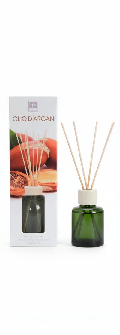Profumo Ambienti OLIO D'ARGAN 125 ml Diffusore d’essenza con Bastoncini Inclusi Made in Italy Mercury Profumo Ambienti Tiziana non solo gioielli - Civitanova Marche, Commerciovirtuoso.it