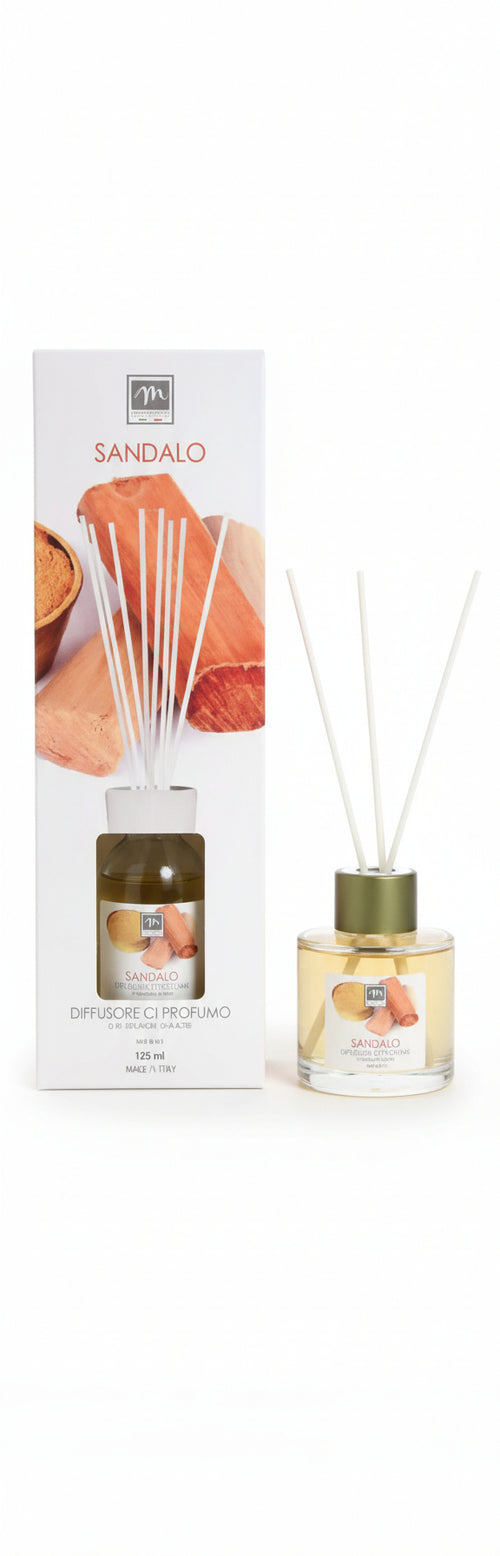 Profumo Ambienti SANDALO 125 ml Diffusore d’essenza con Bastoncini Inclusi Made in Italy Mercury Profuma Ambiente Tiziana non solo gioielli - Civitanova Marche, Commerciovirtuoso.it
