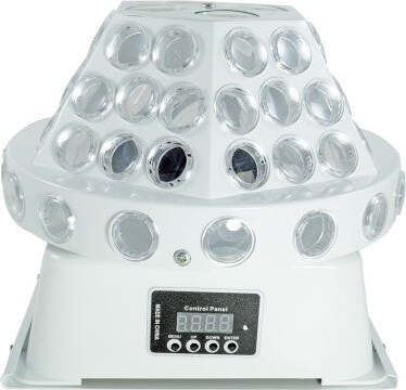 Proiettore-8-Led-Rgbw-Disegni-Effetti-Disco-Rotanti-Dmx-30-40w-Discoteca-Disco