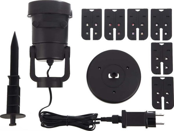 Proiettore a led per esterno effetto nevicata con disegni intercambiabili decorazione natalizia Casa e cucina/Decorazioni per interni/Addobbi e decorazioni per ricorrenze/Decorazioni natalizie/Luci natalizie/Catene luminose per esterni MagiediNatale.it - Altamura, Commerciovirtuoso.it