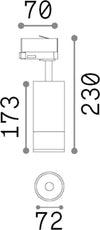 Proiettore-Cilindrico-On-Off-Eos-Alluminio-Plastiche-Bianco-Led-25W-3000K