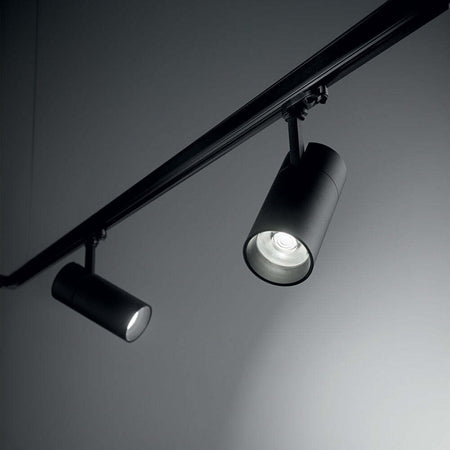 Proiettore-Cilindrico-Quick-Alluminio-Nero-Led-28W-3000K-Luce-Calda-On-Off-Cri80