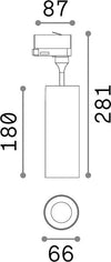 Proiettore-Cilindrico-Smile-Alluminio-Bianco-Led-15W-3000K-Luce-Calda-Cri90-50°