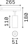 Proiettore-Fox-Alluminio-Materie-Plastiche-Nero-Led-8W-3000K-Luce-Calda-1-10V