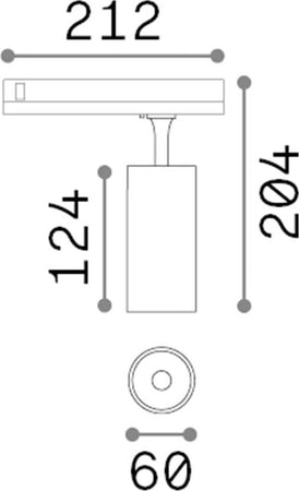 Proiettore-Fox-Dali-Alluminio-Materie-Plastiche-Bianco-Led-15W-3000K-Cri90