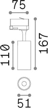 Proiettore-Fox-On-Off-Alluminio-Materie-Plastiche-Bianco-Led-8W-3000K-Cri90