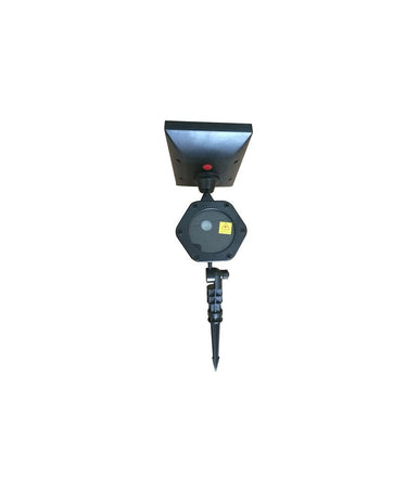 Proiettore Laser Con Pannello Solare Natalizio Fascio Luce Verde Rosso