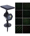 Proiettore Laser Con Pannello Solare Natalizio Fascio Luce Verde Rosso