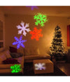 Proiettore Laser Led Rgb Natale Esterno Giochi Luce Fiocchi Di Neve Multicolore