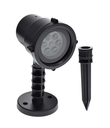 Proiettore Laser Led Rgb Natale Esterno Giochi Luce Fiocchi Di Neve Multicolore
