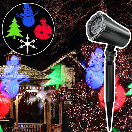 Proiettore Laser Natale per Esterno Giardino Neve Albero Natale Stella Luci LED Illuminazione/Illuminazione per esterni/Proiettori Trade Shop italia - Napoli, Commerciovirtuoso.it