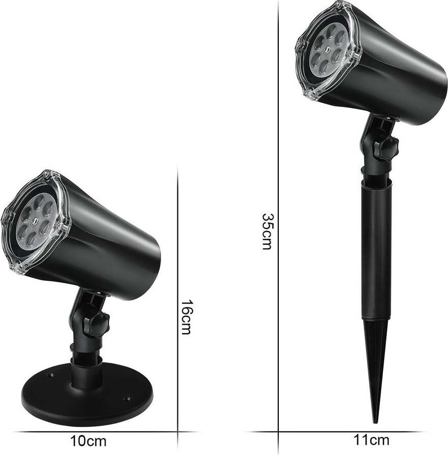 Proiettore Luce Laser Led Natale Facciata Christmas Con Pannello Solare - Foto 6