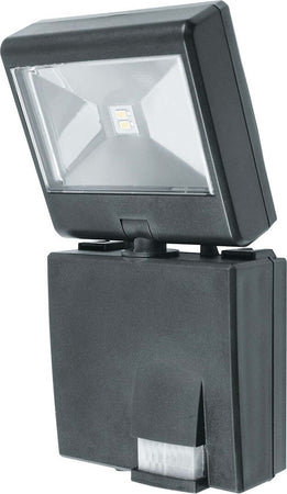 Proiettore Led Cosmo Orientabile Nero 1W 80Lm 6500K Ip44 Con Sensore 9,3X18,5Cm Illuminazione/Illuminazione per esterni/Proiettori Led Mall Home - Napoli, Commerciovirtuoso.it