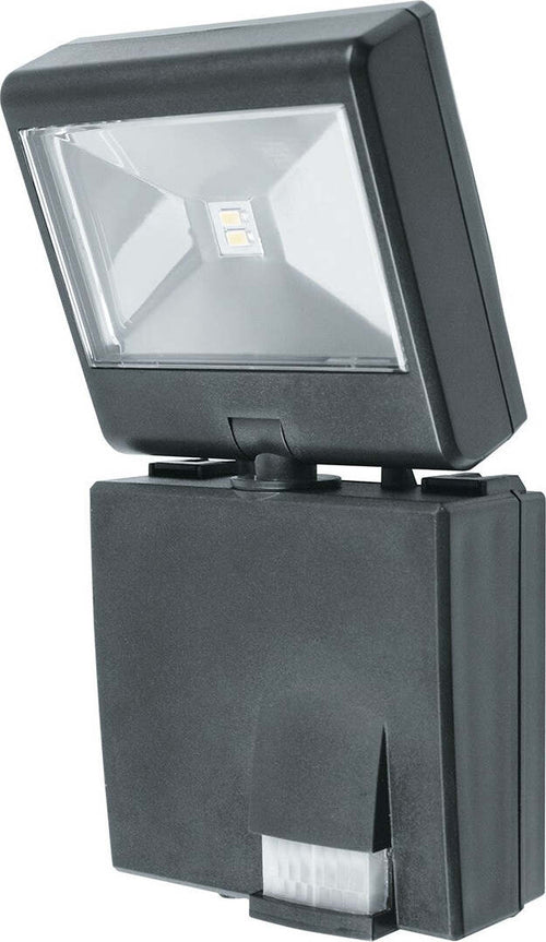 Proiettore Led Cosmo Orientabile Nero 1W 80Lm 6500K Ip44 Con Sensore 9,3X18,5Cm Illuminazione/Illuminazione per esterni/Proiettori Led Mall Home - Napoli, Commerciovirtuoso.it