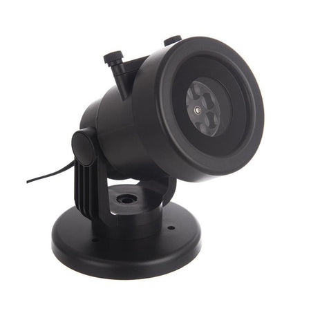 Proiettore a led per esterno effetto nevicata con disegni intercambiabili decorazione natalizia