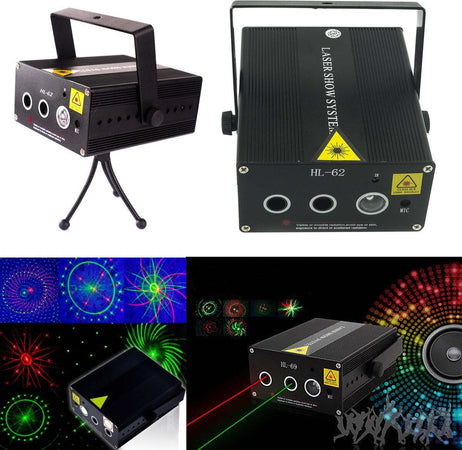 PROIETTORE MINI DOPPIO LASER EFFETTO LUCI PER DISCO DISCOTECA LUCE ROSSA VERDE Illuminazione/Illuminazione per esterni/Proiettori Trade Shop italia - Napoli, Commerciovirtuoso.it