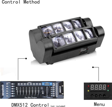 PROIETTORE MINI SPIDER TESTA MOBILE SPOT LIGHT DMX 512 RGB DJ DISCOTECA 40W Strumenti Musicali/Sonorizzazione e palcoscenico/Illuminazione/Dispositivi per effetti luce Trade Shop italia - Napoli, Commerciovirtuoso.it