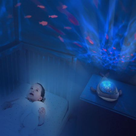 Proiettore musicale peluche Balena Blu con ninne nanne e proiezioni dinamiche 0+ Illuminazione/Illuminazione per interni/Illuminazione per bambini/Luci notturne per bambini La Casa Del Bebè - Napoli, Commerciovirtuoso.it