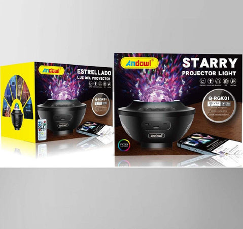 Proiettore Per Altoparlanti Wireless Ricaricabile Portatile Q-rgk01 Starry Galaxy Illuminazione/Illuminazione per interni/Illuminazione per bambini/Luci notturne per bambini Trade Shop italia - Napoli, Commerciovirtuoso.it