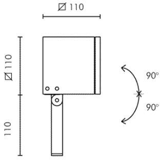 Proiettore per esterni LED Simes Miniloft - Circuito 3 LED