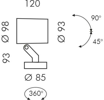 Proiettore per esterni LED Simes Ministage Tondo Spot - Circuito 4 LED
