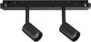Proiettore-Regolabile-Dali-Ego-Alluminio-Nero-2-Luci-Led-5W-3000K-Luce-Calda