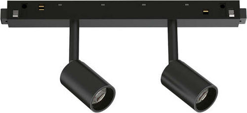 Proiettore-Regolabile-Dali-Ego-Alluminio-Nero-2-Luci-Led-5W-3000K-Luce-Calda