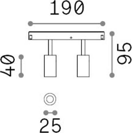 Proiettore-Regolabile-Ego-Alluminio-Bianco-2-Luci-Led-5W-3000K-1-10V