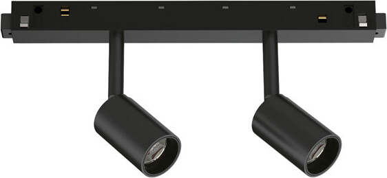 Proiettore-Regolabile-Ego-Alluminio-Nero-2-Luci-Led-5W-3000K-Luce-Calda-1-10V