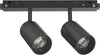 Proiettore-Regolabile-On-Off-Ego-Alluminio-Nero-2-Luci-Led-16W-3000K-Luce-Calda