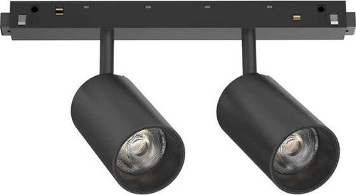 Proiettore-Regolabile-On-Off-Ego-Alluminio-Nero-2-Luci-Led-16W-3000K-Luce-Calda