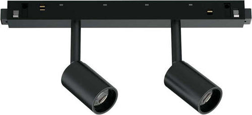 Proiettore-Regolabile-On-Off-Ego-Alluminio-Nero-2-Luci-Led-5W-3000K-Luce-Calda
