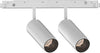 Proiettore-Regolaile-Dali-Ego-Alluminio-Bianco-2-Luci-24W-3000K-Luce-Calda