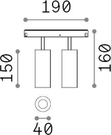 Proiettore-Regolaile-Dali-Ego-Alluminio-Bianco-2-Luci-24W-3000K-Luce-Calda