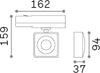 Proiettore-Square-Pov-Metallo-Nero-1-Luce-22W-3000K-Luce-Calda