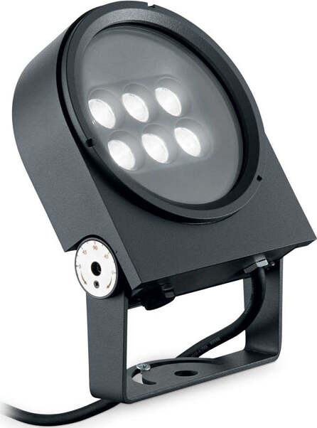 Proiettore-Ulex-Alluminio-Antracite-1-Luce-15W-3000K-Luce-Calda