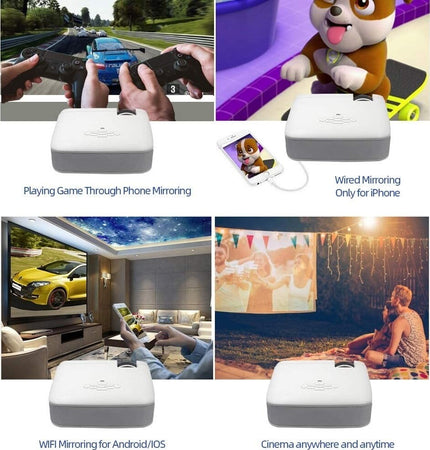 Proiettore Wifi Led Proiezione 36-150 Pollici 5600 Lumen Usb Hdmi Vga Sd Q-a16b Elettronica/Home Cinema TV e video/Proiettori Trade Shop italia - Napoli, Commerciovirtuoso.it